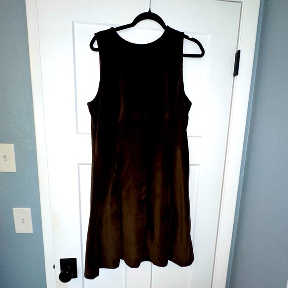 Liz Sport Dresses & Skirts - Women's Liz Sport Brown Corduroy Mini Dress - Size Large